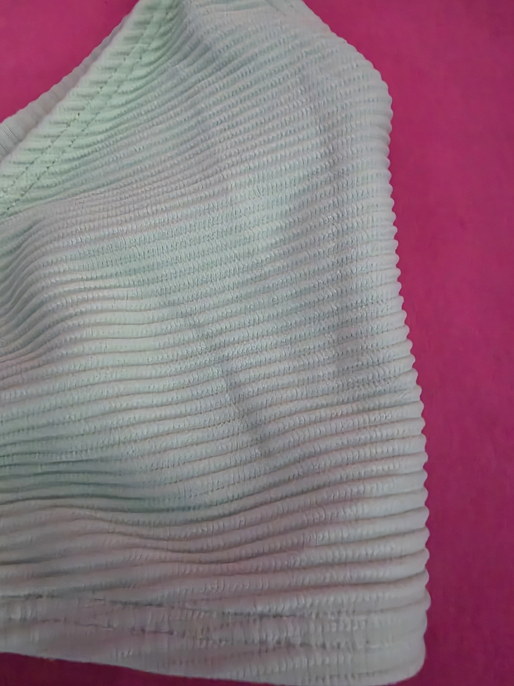 Light Green Ribbed Tie-Side Bikini Set - Picture 3 of 4